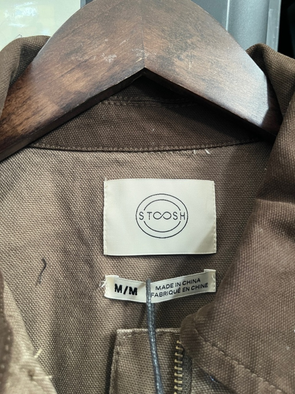 NWT Stoosh Women’s Brown Barn Canvas Work Jacket  Corduroy Collar Chore Medium - Picture 7 of 14
